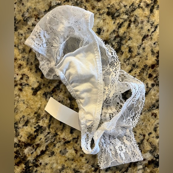 NWT Joe’s Jeans White Lace Thong Stretch Waist Size XS Extra Small - Picture 4 of 5